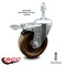 Service Caster 4 Inch High Temp Phenolic Swivel 10mm Stem Caster with Total Lock Brake SCC SCC-TSTTL20S414-PHSHT-M1015 - alternate 4